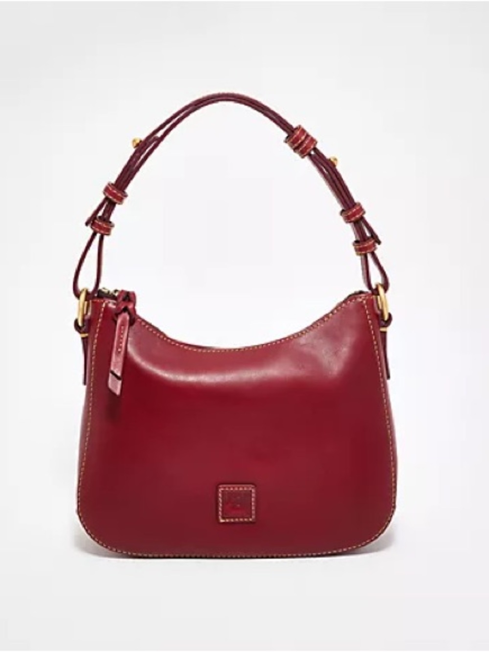 Dooney & Bourke Small Kiley Hobo Bag Florentine Leather Bordeaux MSRP $249